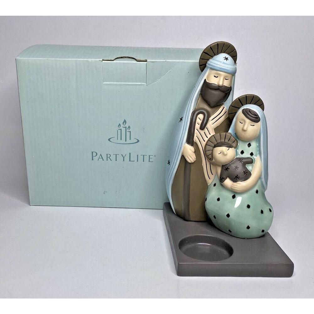 PartyLite Modern Holy Family Tealight Holder Retired New In Box P22C/P90824